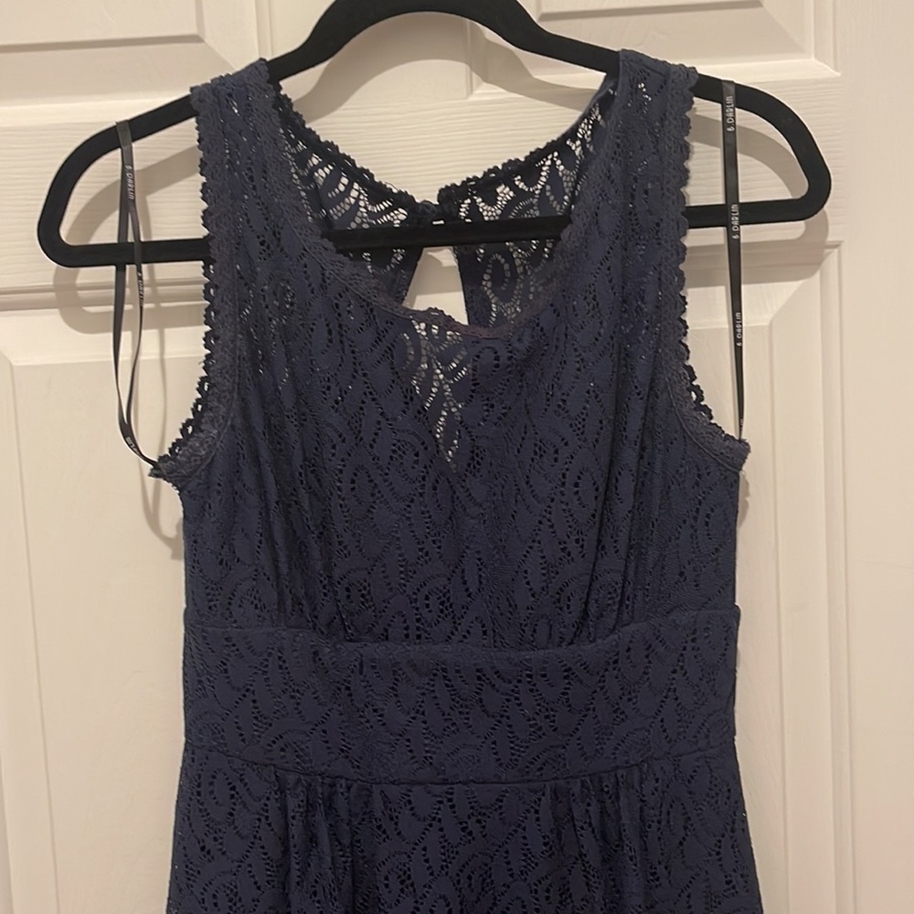 B. Darlin navy blue dress, size small.